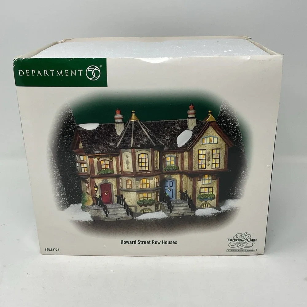 Dept 56 Dickens Village Howard Street Row Houses 56.58728 Christmas